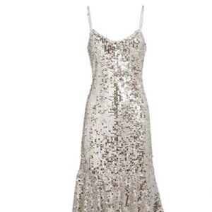 Veronica Beard Silver Sequin Dress